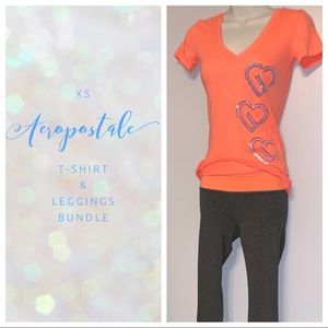 **BUNDLE** Aeropostale Leggings and matching shirt